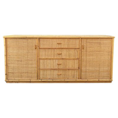 Bamboo and Rattan Sideboard, 1970-KKZ-1814332