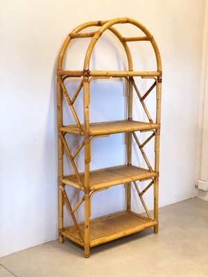 Bamboo and Wicker Shelves, 1970s-NPC-951018