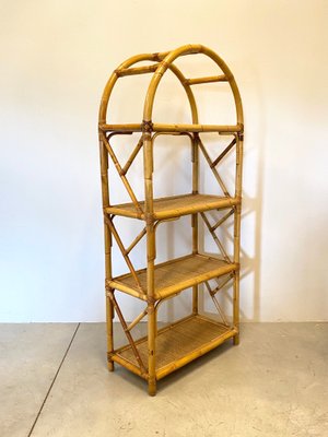 Bamboo and Wicker Shelves, 1970s-NPC-951018