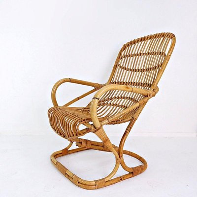 Bamboo Armchair by Tito Agnoli, 1960s-JG-1813985