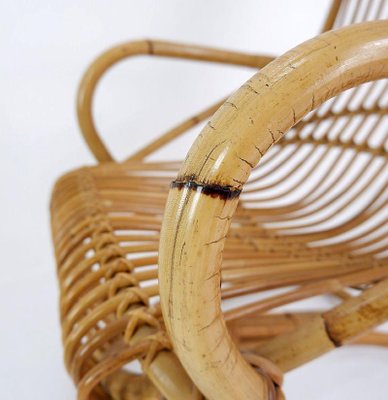 Bamboo Armchair by Tito Agnoli, 1960s-JG-1813985