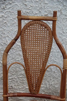 Bamboo Armchairs, 1950s, Set of 4-EH-565168