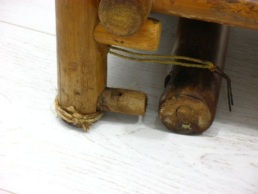 Bamboo Bar and Stools, 1970s, Set of 7-WVA-949719