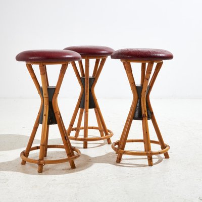 Bamboo Bar Stool, 1970s-CI-1813032