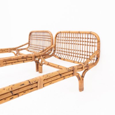 Bamboo Beds in the style of Franco Albini and Franca Helg, Italy, 1960s, Set of 2-UPW-1766025