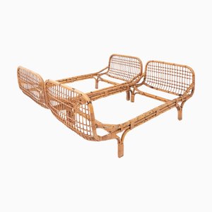 Bamboo Beds in the style of Franco Albini and Franca Helg, Italy, 1960s, Set of 2-UPW-1766025