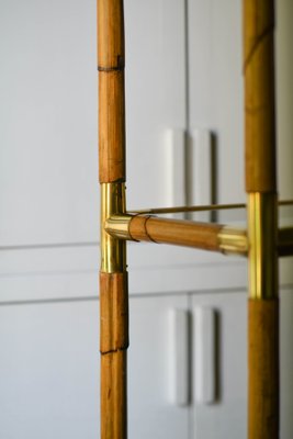 Bamboo Bookcase with Brass Details-MNF-1311952