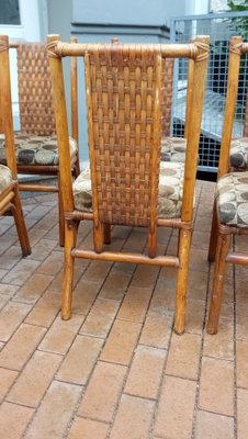 Bamboo Chairs, 1970s, Set of 6-GJF-1799602