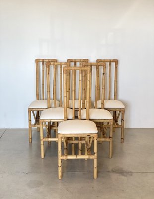 Bamboo Chairs, 1970s, Set of 6-NPC-1818695