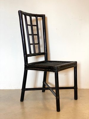 Bamboo Chairs and Leather Chairs, 1970s, Set of 2-NPC-1291136