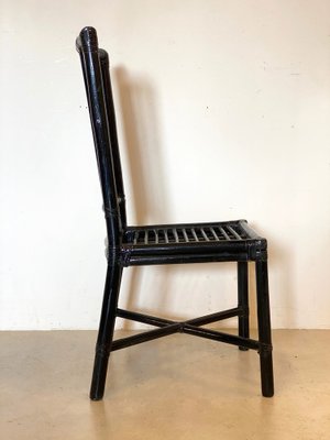 Bamboo Chairs and Leather Chairs, 1970s, Set of 2-NPC-1291136