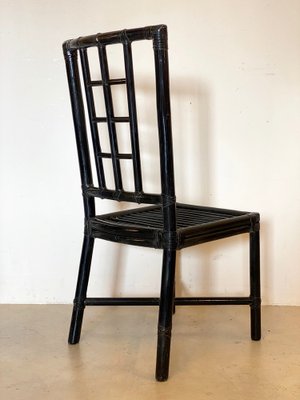 Bamboo Chairs and Leather Chairs, 1970s, Set of 2-NPC-1291136