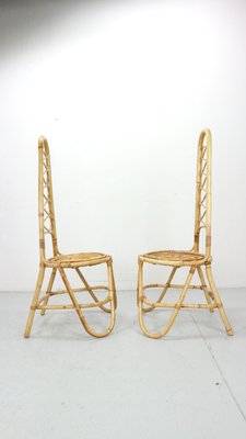 Bamboo Chairs attributed to Dirk Van Sliedrecht for Rohe Noordwolde, 1960s, Set of 2-DT-2026268