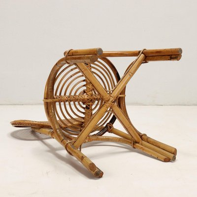 Bamboo Chairs, Italy, 1960s, Set of 5-VMM-1746550