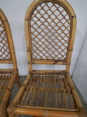 Bamboo Chairs, Italy, 1970s, Set of 2-WWQ-819861