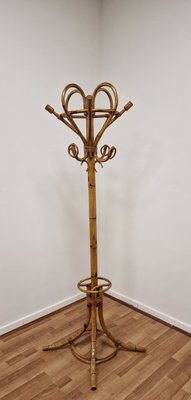 Bamboo Coat Hanger and Umbrella Stand, 1970s-RKF-2035982