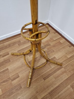 Bamboo Coat Hanger and Umbrella Stand, 1970s-RKF-2035982