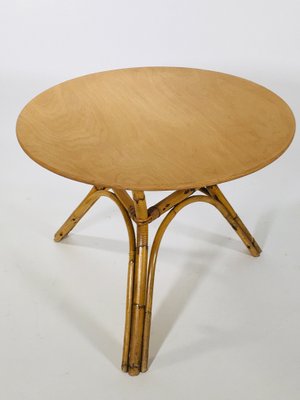 Bamboo Coffee Table, France, 1960s-XXA-638792