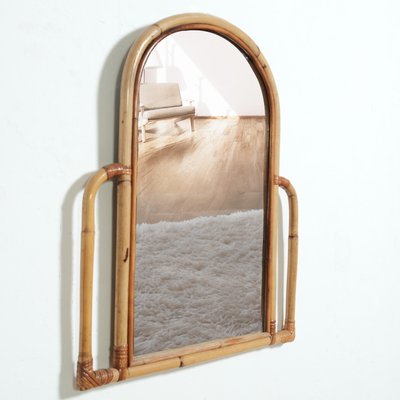 Bamboo Console and Mirror, Italy, Set of 2-XSG-2027534