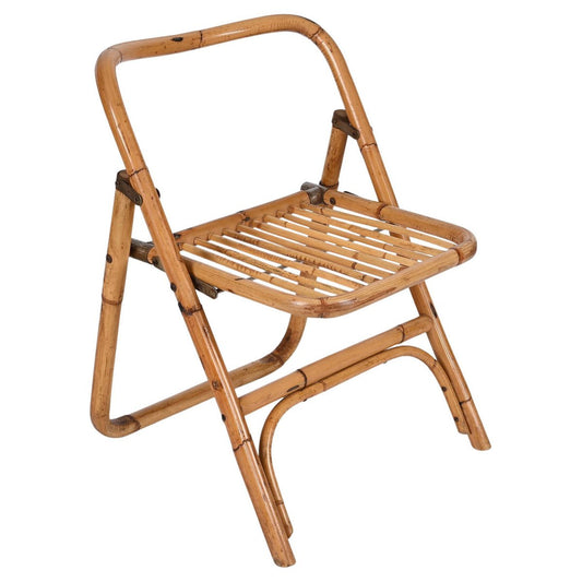 Bamboo Dal Vera Folding Chair, Italy, 1960s