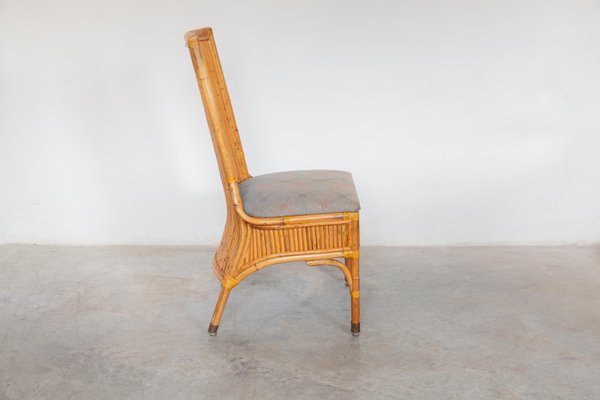 Bamboo Dining Chairs, Italy, 1970s, Set of 6-KL-1232273