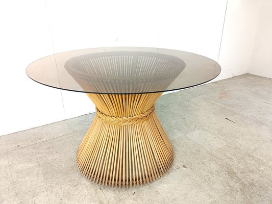 Bamboo Dining Table, 1980s-IRH-1796382