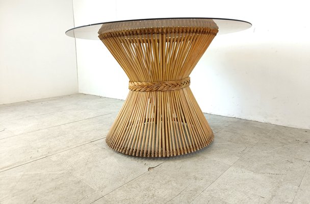 Bamboo Dining Table, 1980s-IRH-1796382