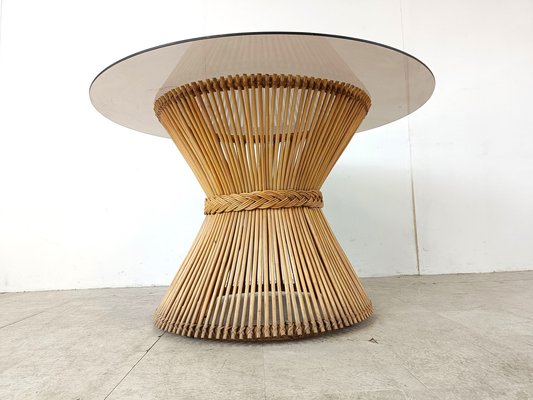 Bamboo Dining Table, 1980s-IRH-1796382