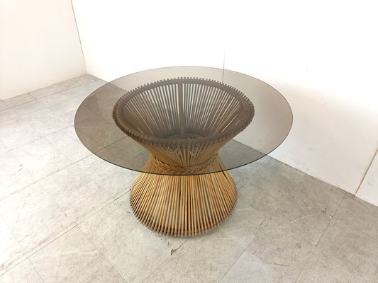 Bamboo Dining Table, 1980s-IRH-1796382