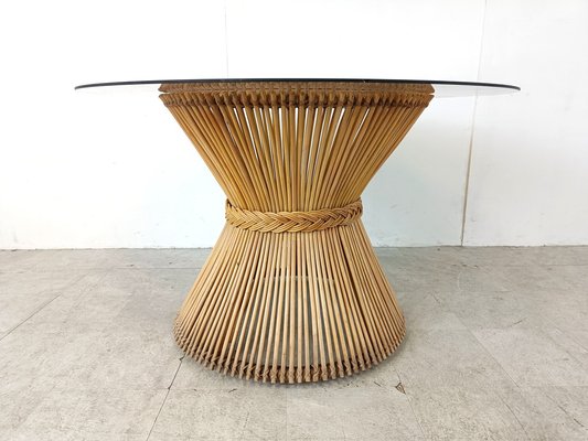 Bamboo Dining Table, 1980s-IRH-1796382