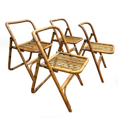 Bamboo Folding Chair from Dal Vera, Italy, 1950s-BVG-1377412