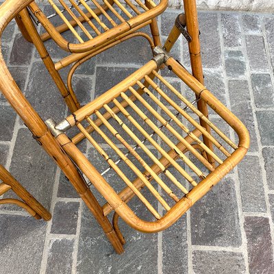 Bamboo Folding Chair from Dal Vera, Italy, 1950s-BVG-1377412