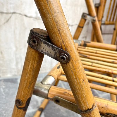 Bamboo Folding Chair from Dal Vera, Italy, 1950s-BVG-1377412