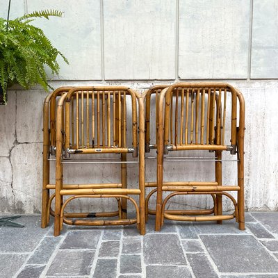 Bamboo Folding Chair from Dal Vera, Italy, 1950s-BVG-1377412