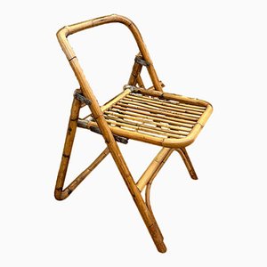 Bamboo Folding Chair from Dal Vera, Italy, 1950s-BVG-1377412