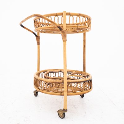 Bamboo Food Trolley, Italy, 1970s-UPW-1736741