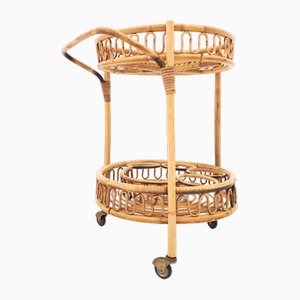 Bamboo Food Trolley, Italy, 1970s-UPW-1736741