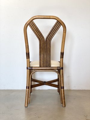 Bamboo & Leather Chairs from McGuires, Set of 6-NPC-1541523