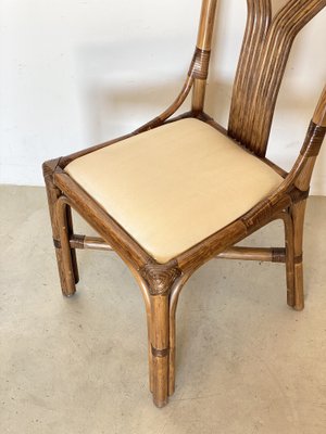 Bamboo & Leather Chairs from McGuires, Set of 6-NPC-1541523