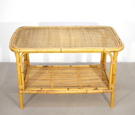 Bamboo Living Room Table, Italy, 1960s-AOL-1800139