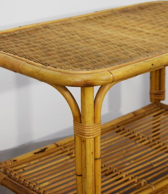 Bamboo Living Room Table, Italy, 1960s-AOL-1800139