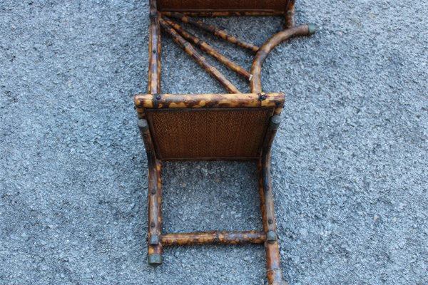 Bamboo & Metal Bedside Table, Italy, 1920-EH-1170111