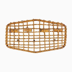 Bamboo & Rattan Coat Rack Hanger by Olaf Von Bohr, Italy, 1950s-LYQ-1171233