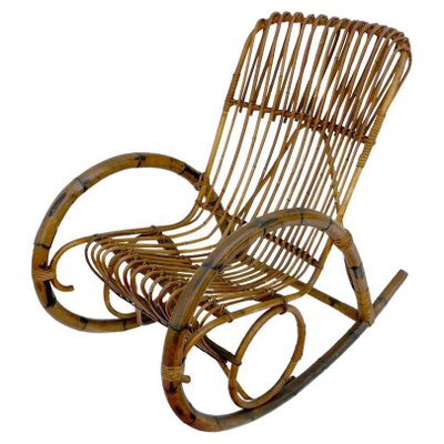 Bamboo Rocking Chair, 1960s-CGZ-1789644