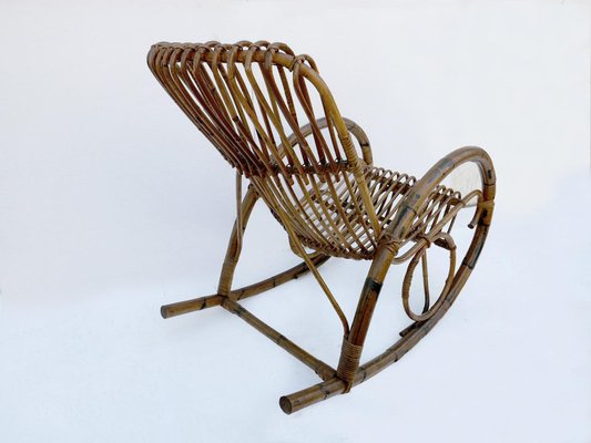 Bamboo Rocking Chair, 1960s-CGZ-1789644