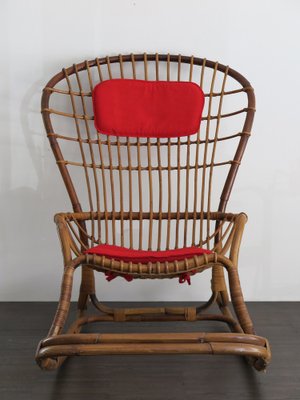 Bamboo Rocking Chair by Haruki Miyajima, 1960s-CC-1529660