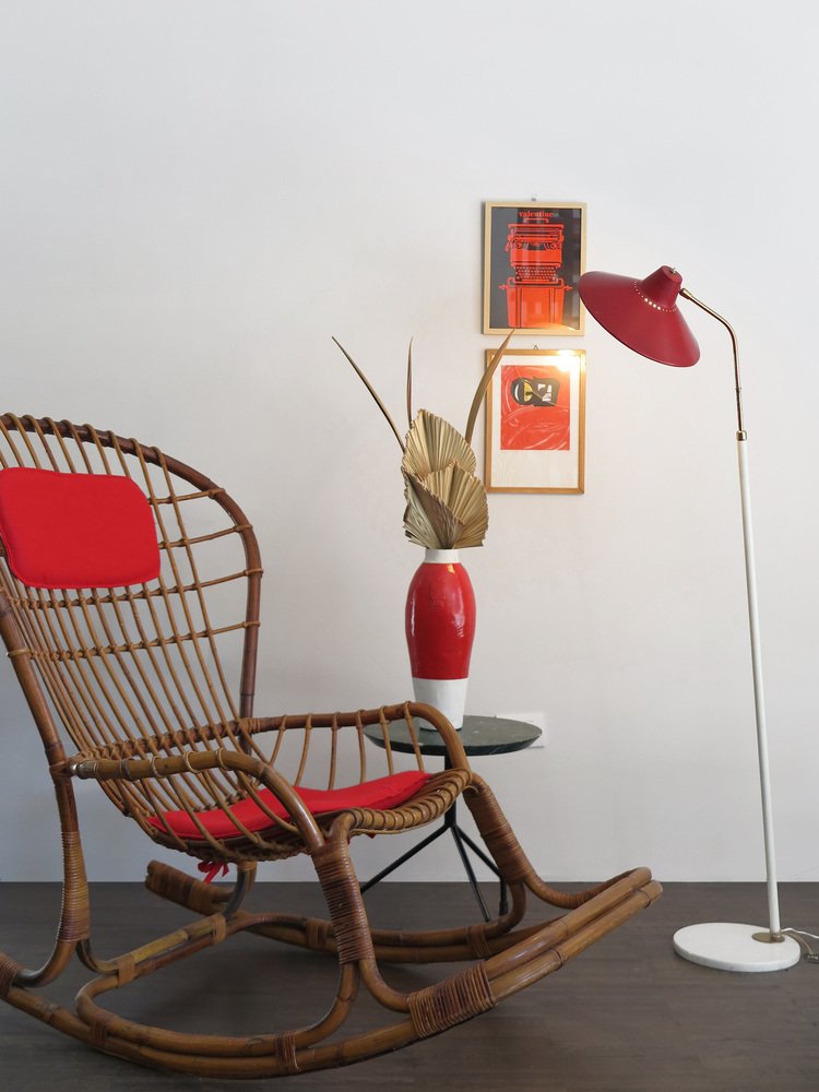 Bamboo Rocking Chair by Haruki Miyajima, 1960s