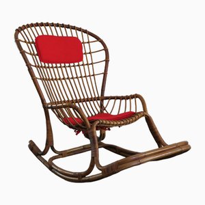 Bamboo Rocking Chair by Haruki Miyajima, 1960s-CC-1529660