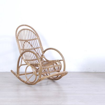 Bamboo Rocking Chair, Italy, 1970s-XSG-1719098