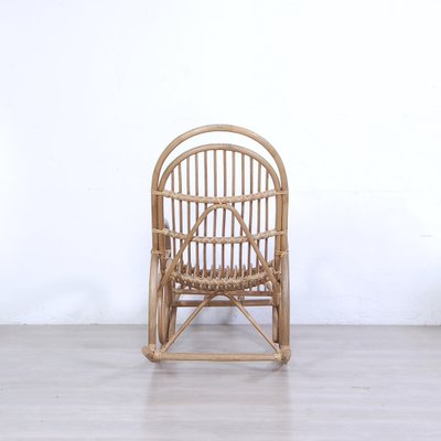 Bamboo Rocking Chair, Italy, 1970s-XSG-1719098